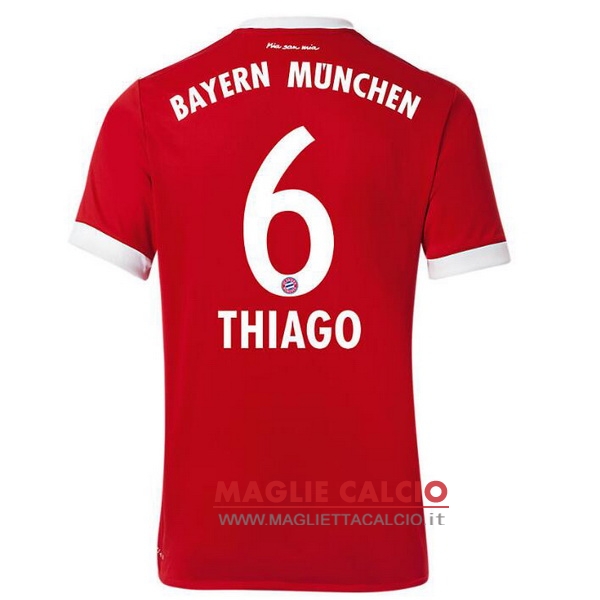 nuova maglietta bayern munich 2017-2018 thiago 6 prima